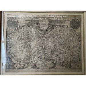 Planisphere Par La Hire\nicolas De Fer 1705