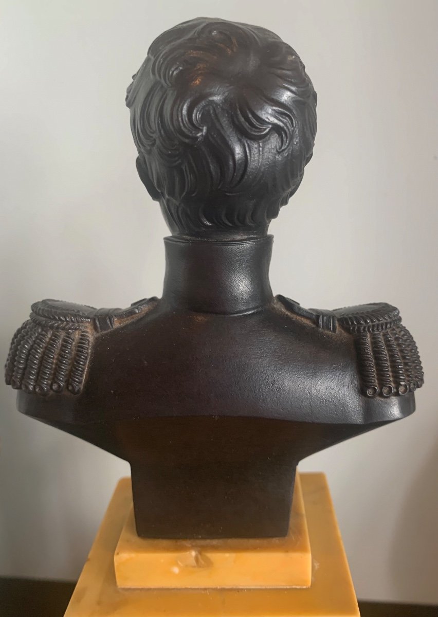 Cast Iron Bust, Henri, Duke Of Bordeaux, Early 19th Century -photo-4