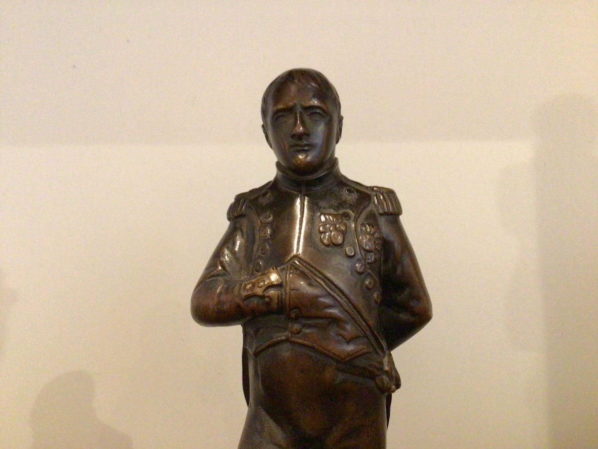 Bronze Statuette Of Emperor Napoleon I 19th Century -photo-2