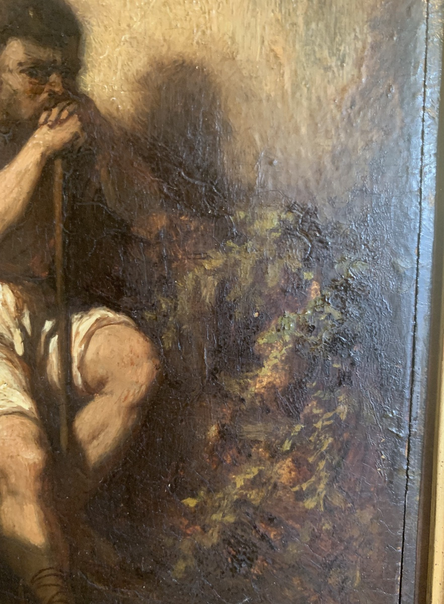 Jean Adrien Guignet  Huile Sur Bois  Orientalisme 19 ème monogrammé A.G-photo-3
