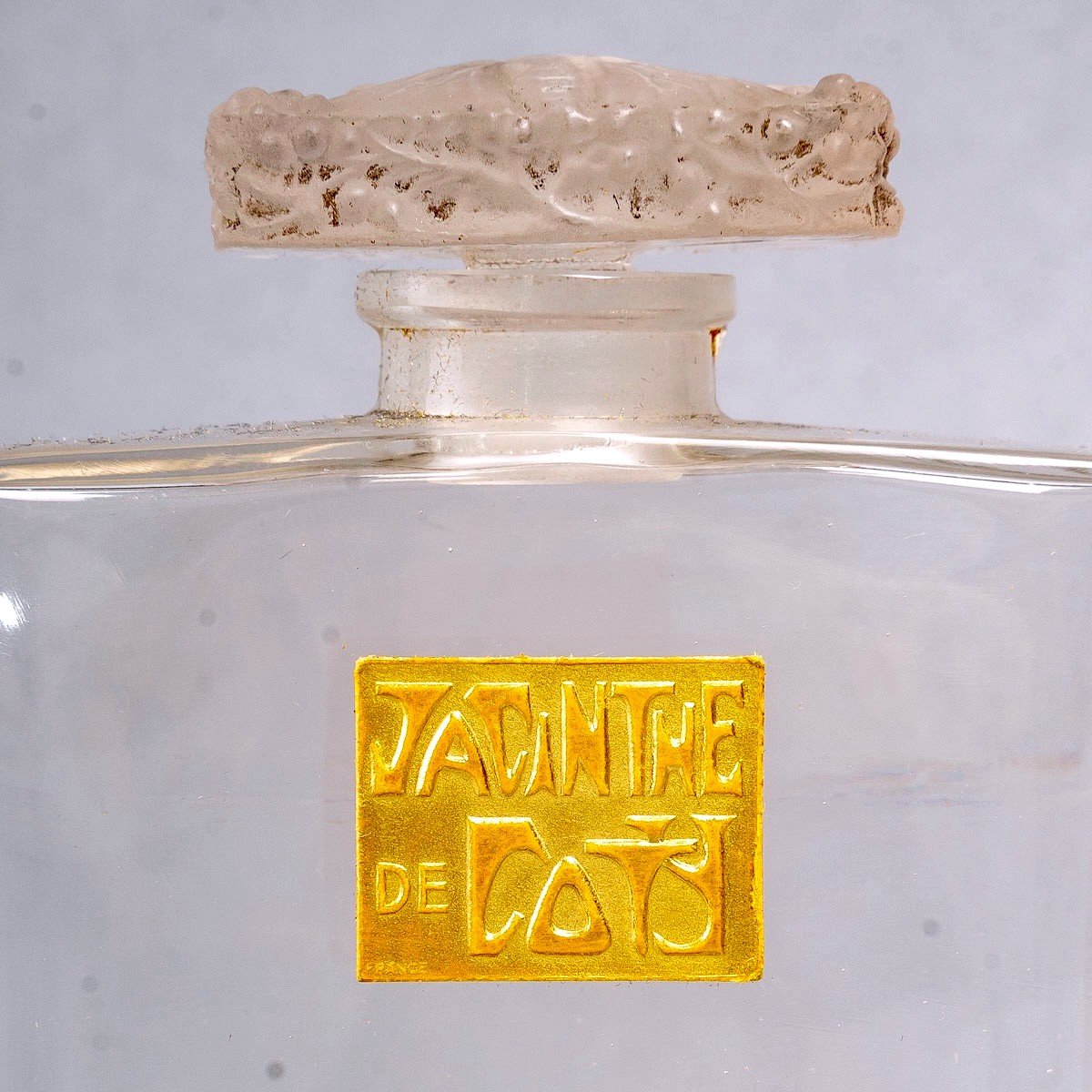 1910 René Lalique - 2 Perfume Bottle Muguet Glass For Coty-photo-4