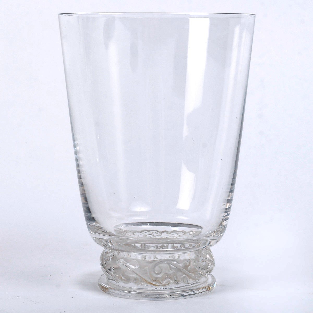 1950 Marc Lalique - Set Of Tablewares Saint Hubert Crystal Glasses Tumblers 36 Pieces-photo-3