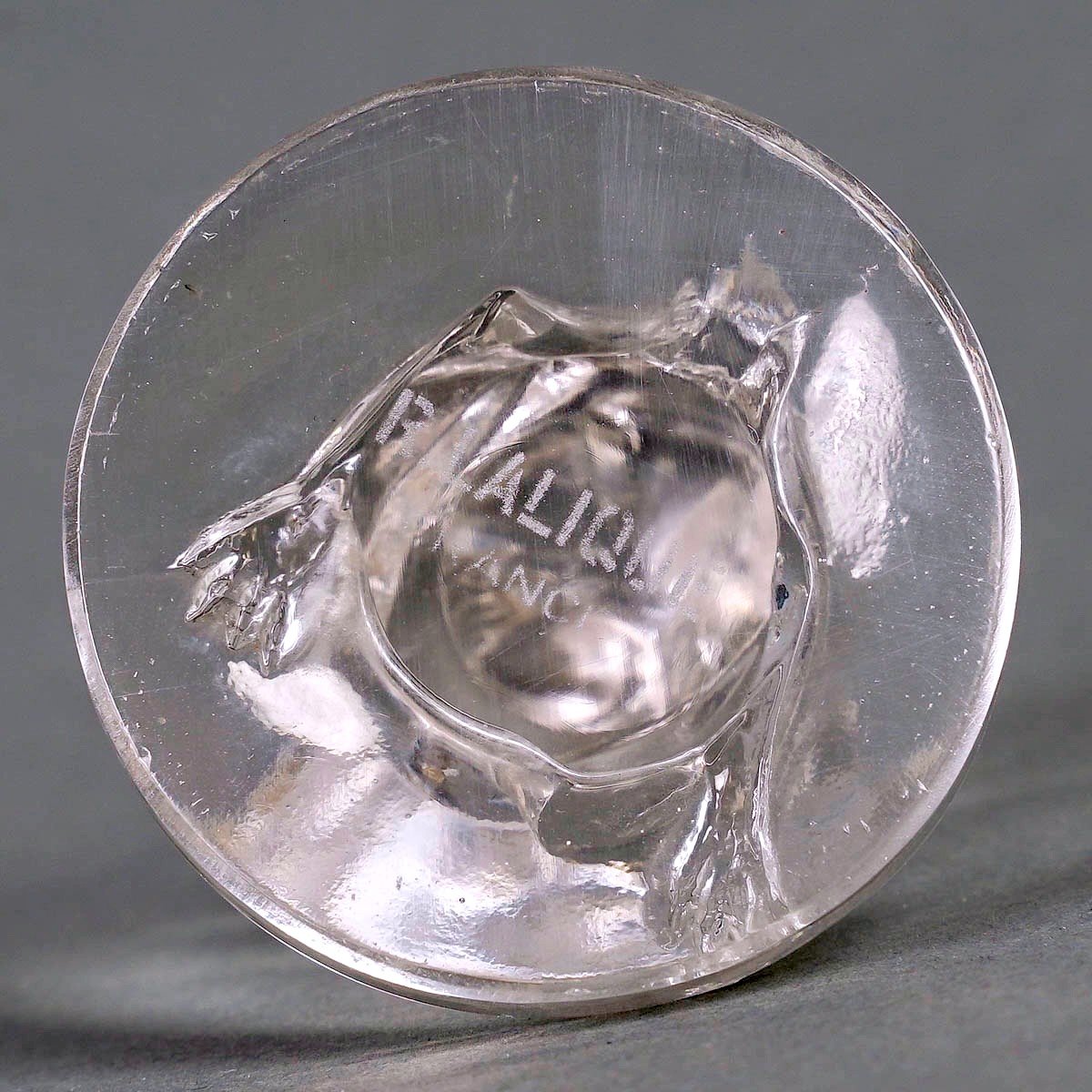 1925 René Lalique - Seal Stamp Souris Mouse Clear Glass-photo-1