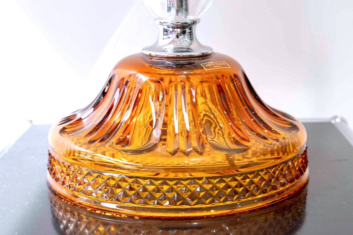 Saint Louis - Candelabra Maharadja Clear And Amber Crystal-photo-1