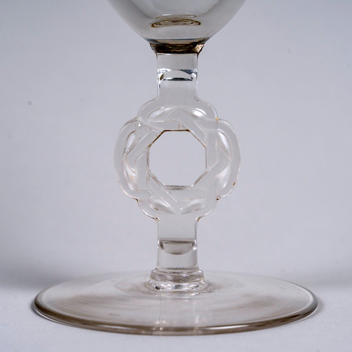 1926 René Lalique - Service Ribeauvillé Etoile De David Verre Blanc - 60 Pièces-photo-3