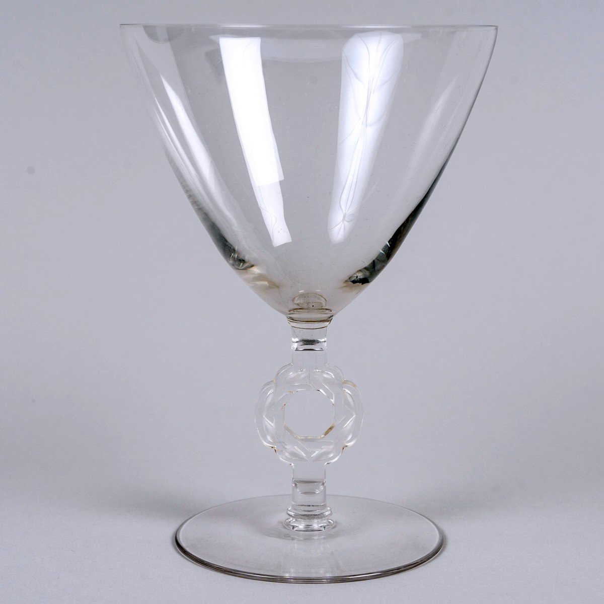 1926 René Lalique - Service Ribeauvillé Etoile De David Verre Blanc - 60 Pièces-photo-1