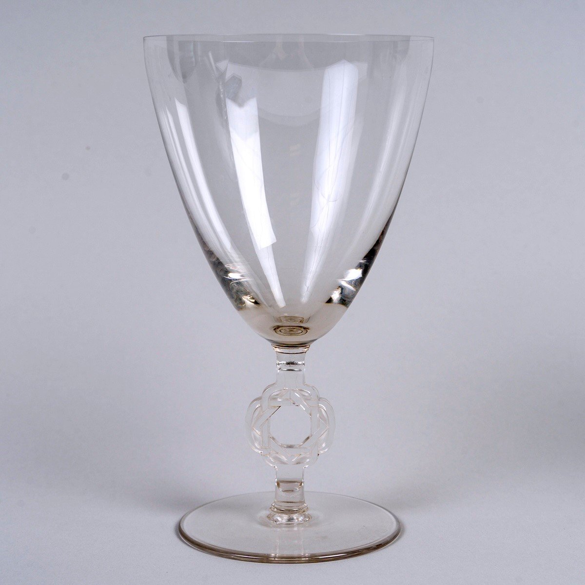 1926 René Lalique - Service Ribeauvillé Etoile De David Verre Blanc - 60 Pièces-photo-2