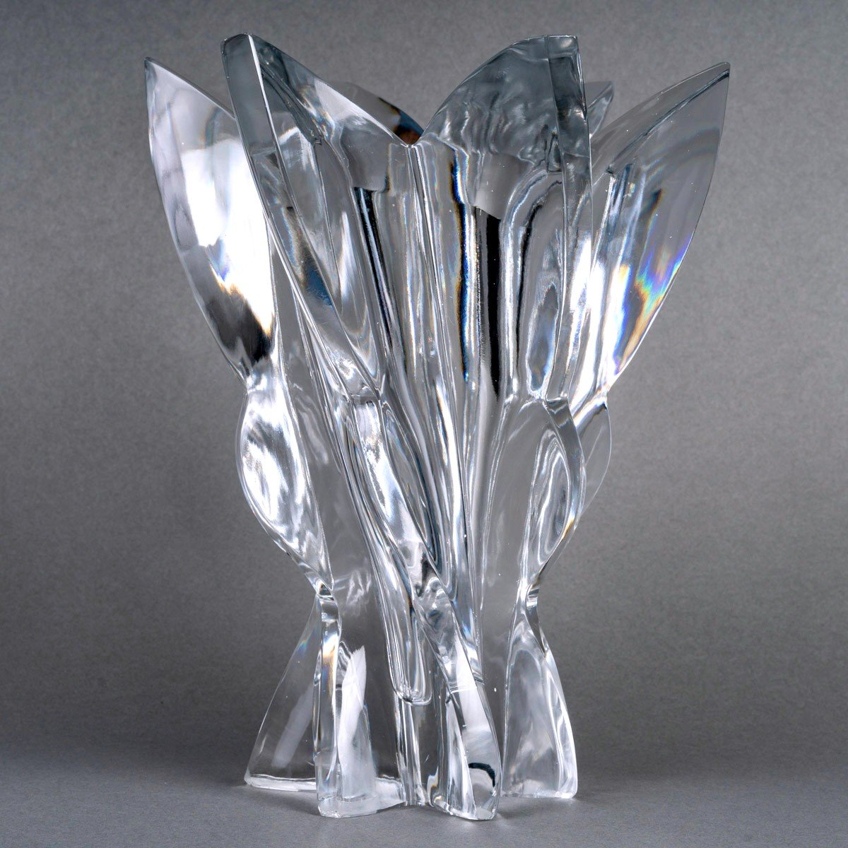 1951 Marc Lalique - Vase Everest Cristal Blanc-photo-2