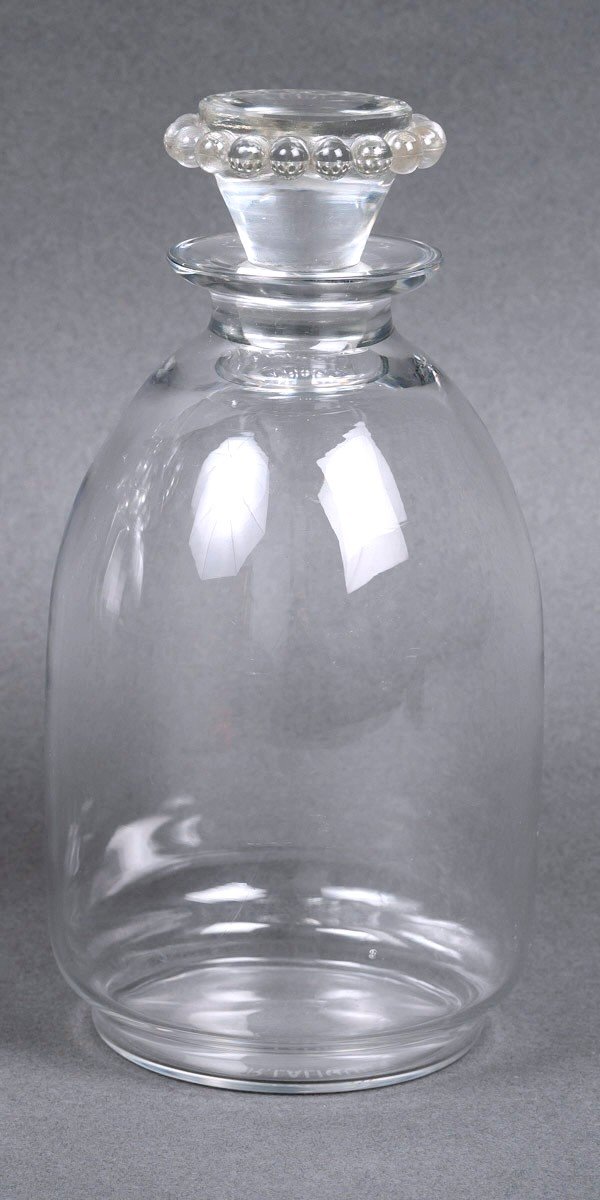 1935 René Lalique - Art Deco Decanter Boules Glass