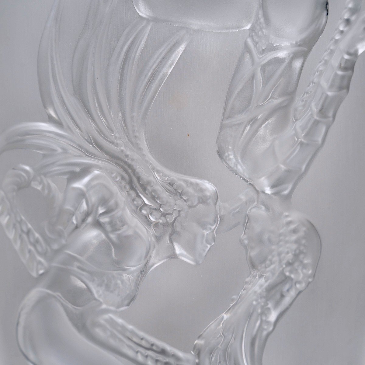 Lalique France - Vase "cordes" Crystal -photo-2