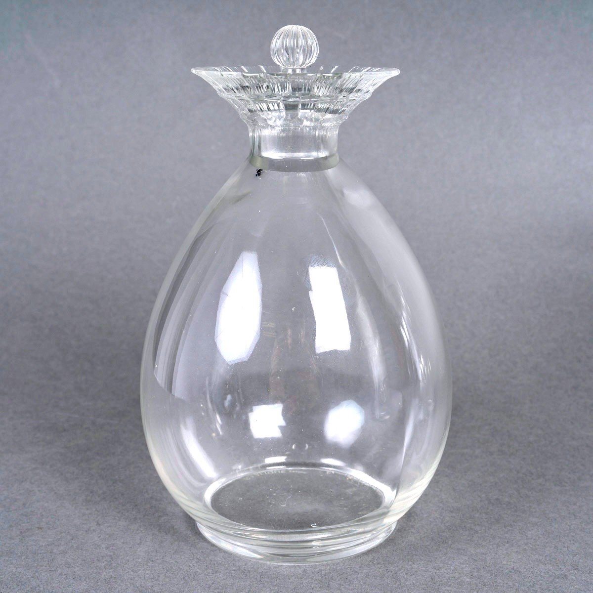 1932 René Lalique - 2 Pitchers And 1 Decanter Art Deco Fleur Flower Glass -photo-3