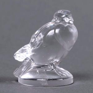 1925 René Lalique - Cachet Moineau Verre Blanc