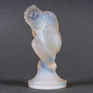1920 René Lalique - Car Mascot Statuette Sirene Mermaid Opalescent Glass