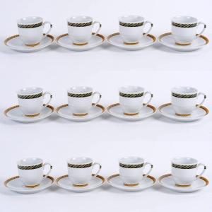 Christian Dior - Coffee Set Torsadior Porcelain - 12 People