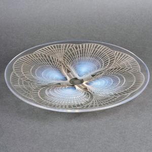 1924 René Lalique - Plate Dish Coquilles Shells Opalescent Glass