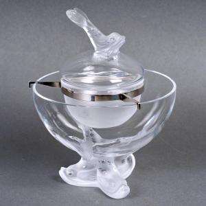 1980 Marie-claude Lalique - Caviar Bowl Igor Crystal