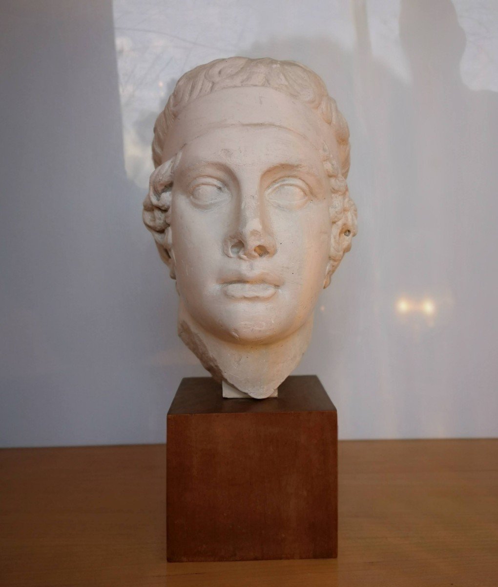 Head Of An Athlete After Polycletus Louvre Museum Cast 1930