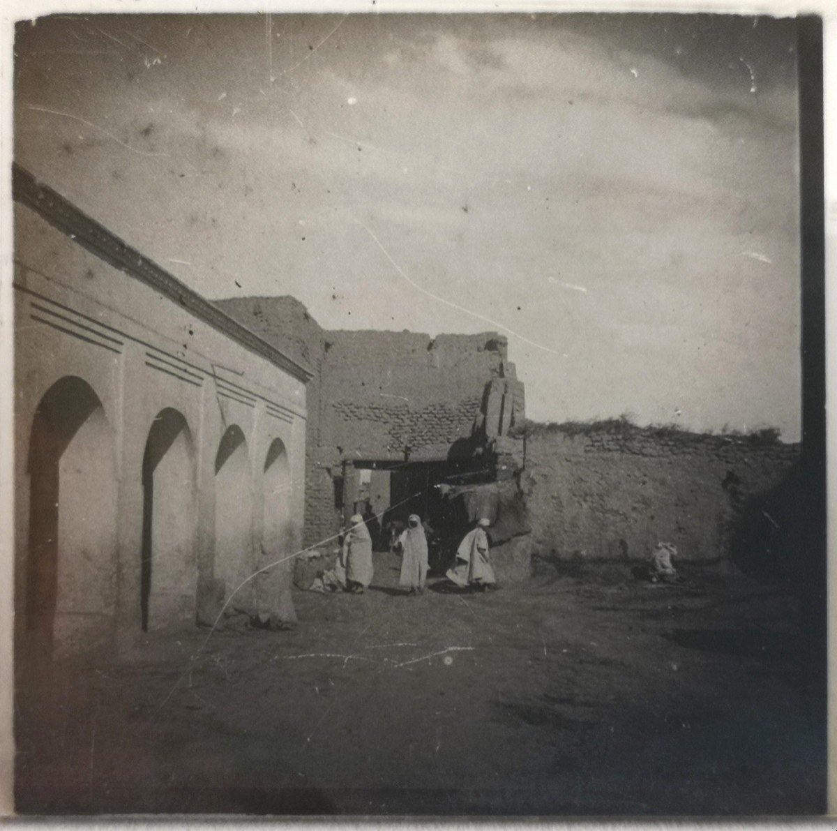 15 Glass Plates End Of 19th Century Afn Biskra Views And Portraits-photo-1