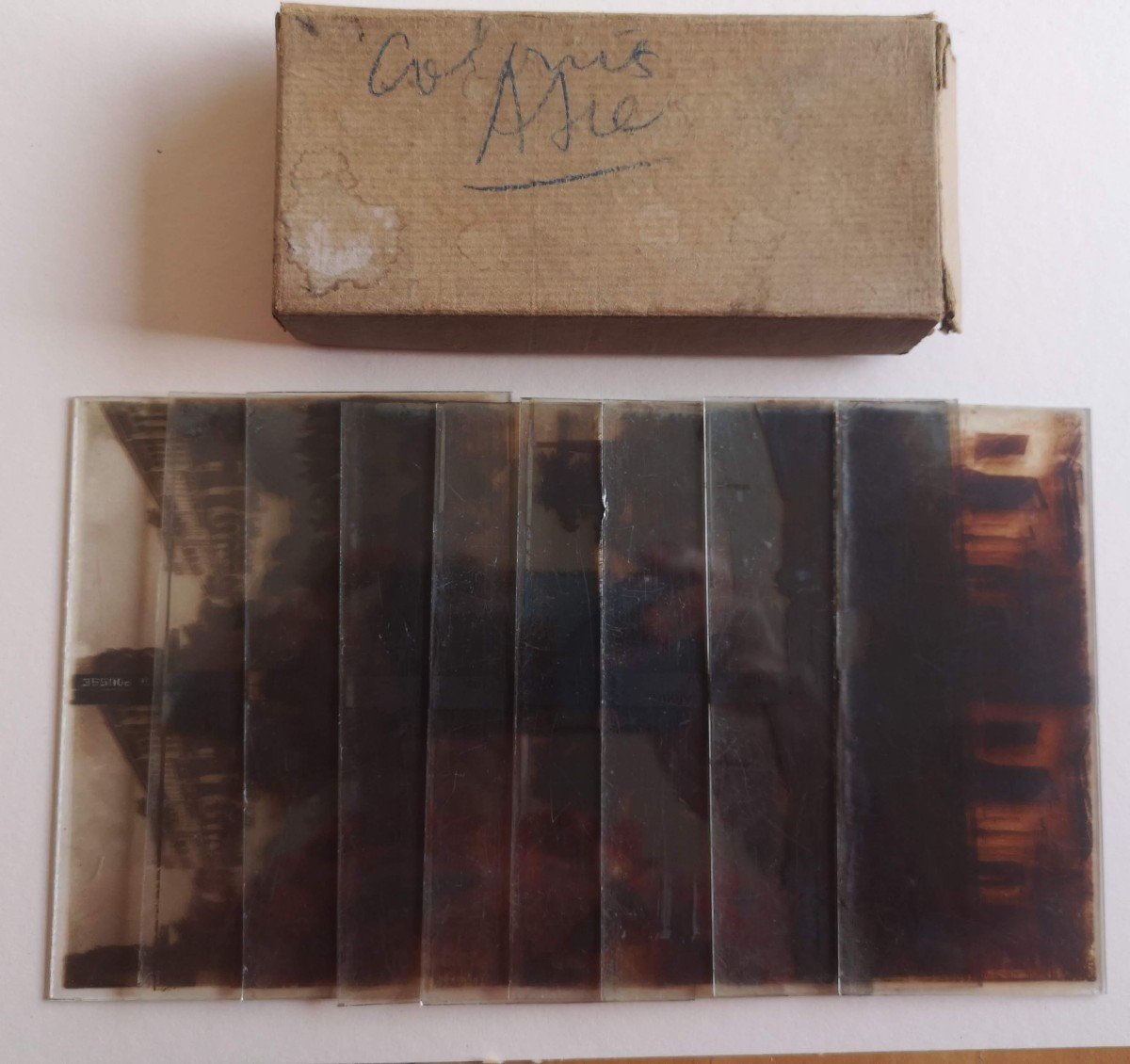 9 Glass Plates Stereoscopic Slides End Of 19th Century Cochinchina Tonkin Angkor-photo-4