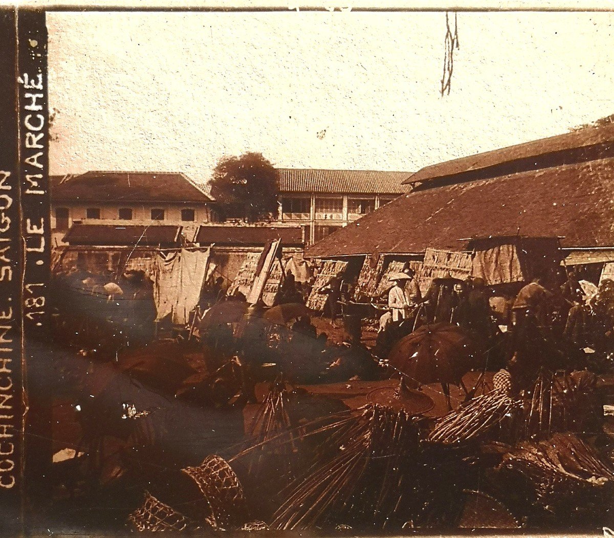 9 Glass Plates Stereoscopic Slides End Of 19th Century Cochinchina Tonkin Angkor-photo-2