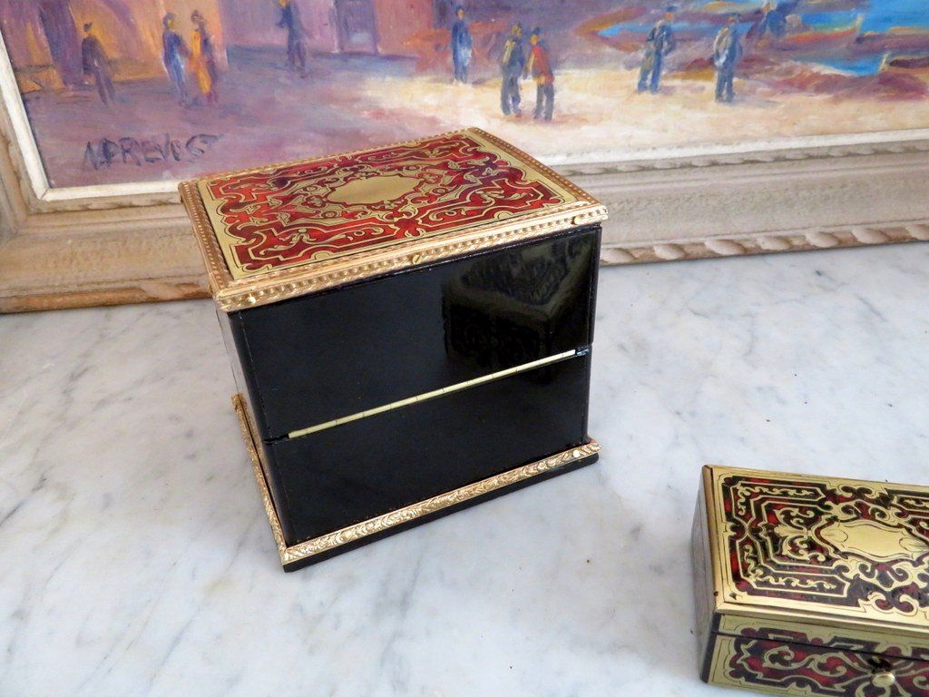  Fragancy Box In Boulle Marquetry Napoleon III Period 19th-photo-3