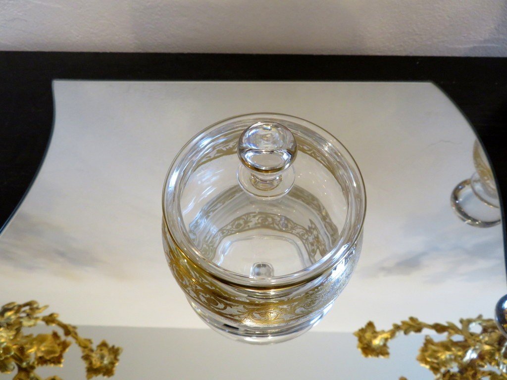 Set Of Beauty Perfum In Crystal St - Louis Thistle Gold-photo-4