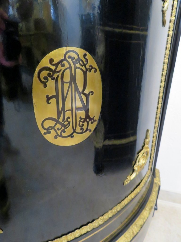 Furniture Of Corners With Brass Inlay Firt 19th  Before Napoleon III Period -photo-3