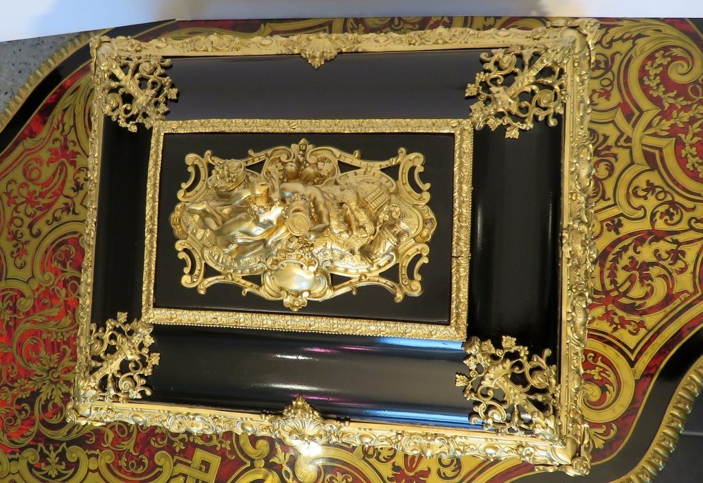 Importante Boite à Bijoux Noite Bronze d'époque Napoléon III Boulle-photo-2