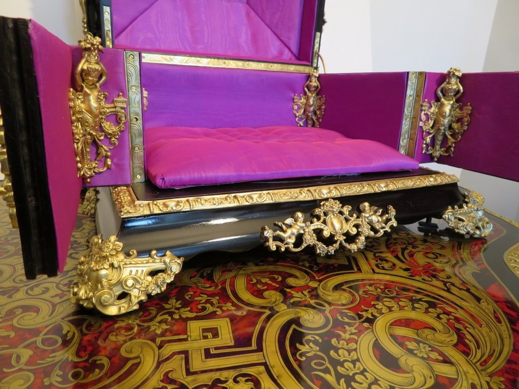 Importante Boite à Bijoux Noite Bronze d'époque Napoléon III Boulle-photo-4