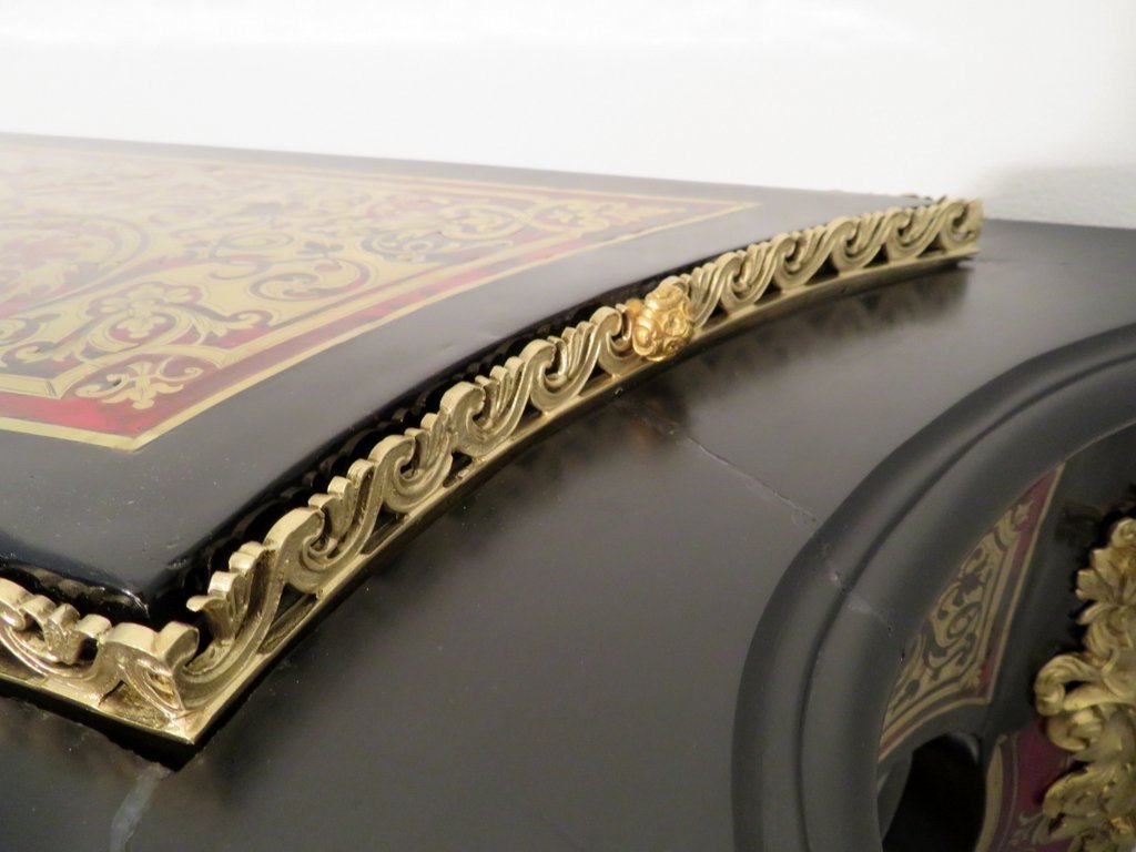 Planter  Console In Boulle Marquetry Napoleon III Period 19th Century-photo-5