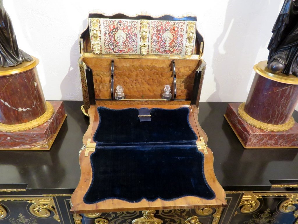 Writing Case In Boulle Marquetry On All Sides From The Napoleon III Period-photo-4