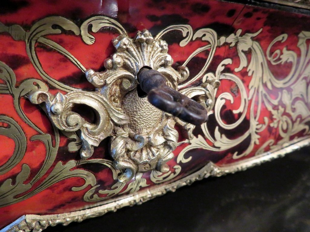 Jewelry Box With Boulle Marquetry On All Sides From The Napoleon III Period-photo-8