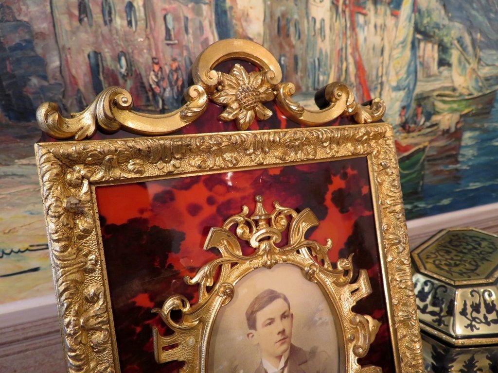 Boulle Marquetry Photo Frame From The Napoleon III Period-photo-5