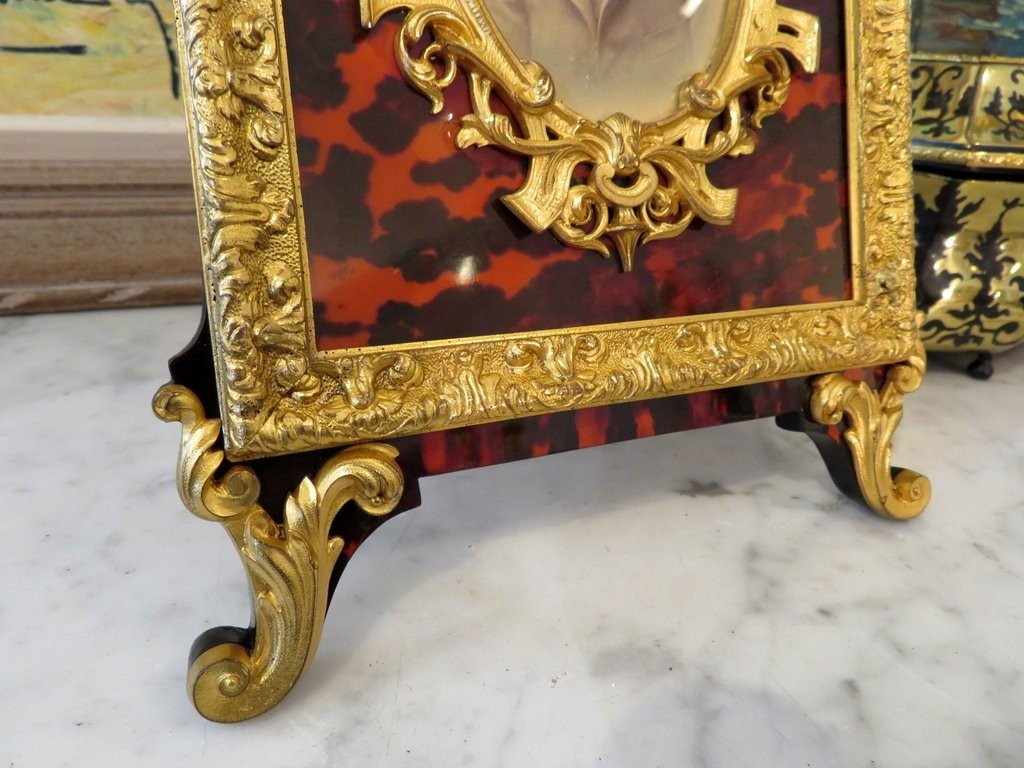 Boulle Marquetry Photo Frame From The Napoleon III Period-photo-6