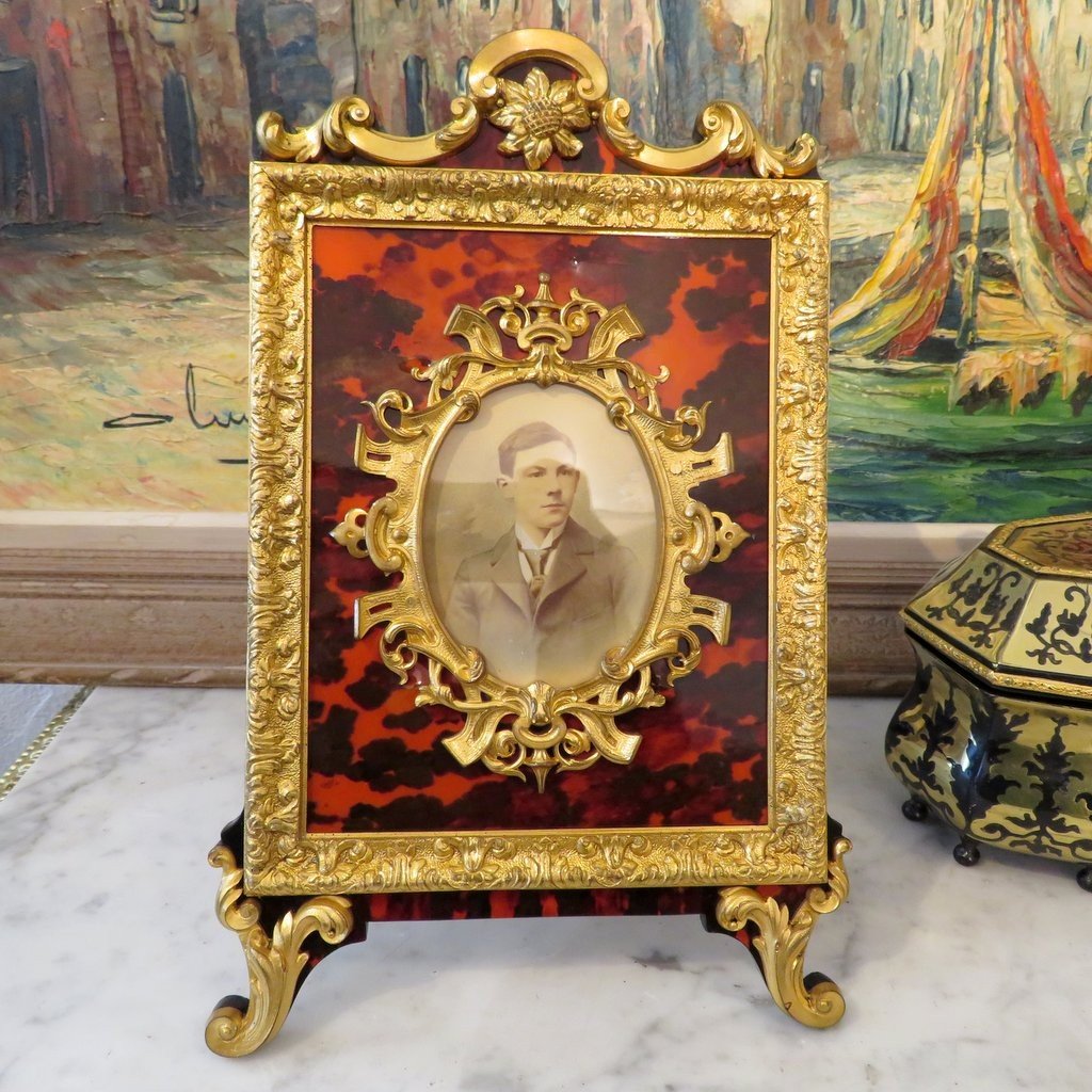 Boulle Marquetry Photo Frame From The Napoleon III Period