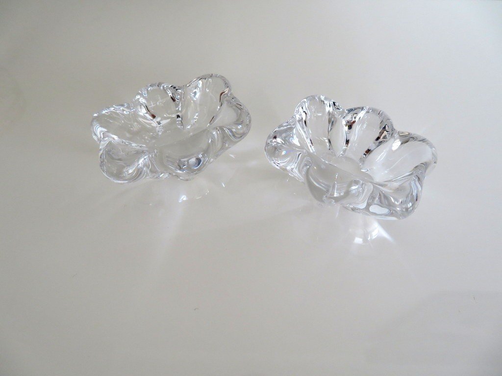 Pair Of Salt And Pepper In Crystal Signed Daum-photo-7