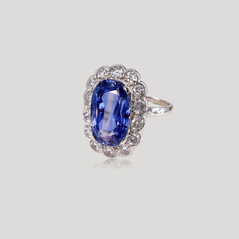 Sapphire And Diamonds Ring-photo-3