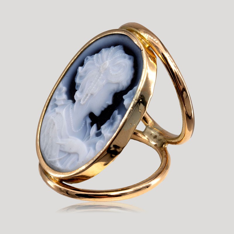 Original Cameo Ring Or Ring For Silk Square-photo-3