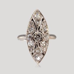 Marquise Diamond Ring, Circa 1925-1930