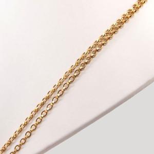 Collier Sautoir Deux Rangs Longueur Réglable, XIXe Siècle