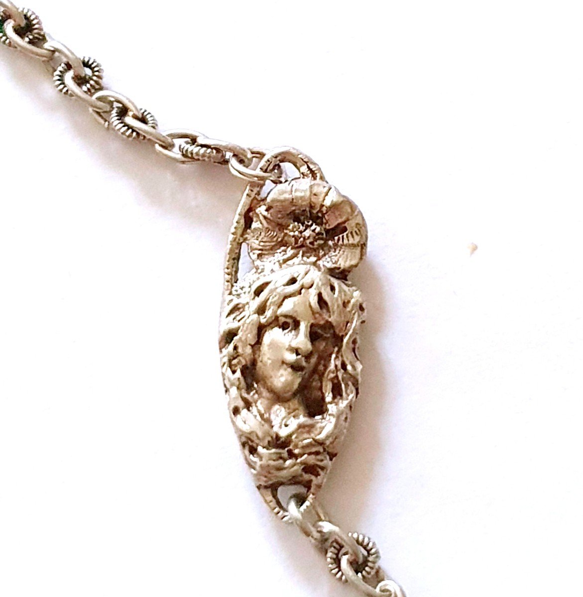 COLLIER ART NOUVEAU EN ARGENT-photo-1