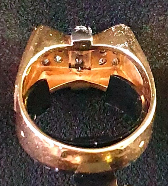 Yellow Gold Butterfly Ring - 1945 - 1948-photo-2