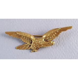 BROCHE OR JAUNE 750°/°°  "AIGLE"