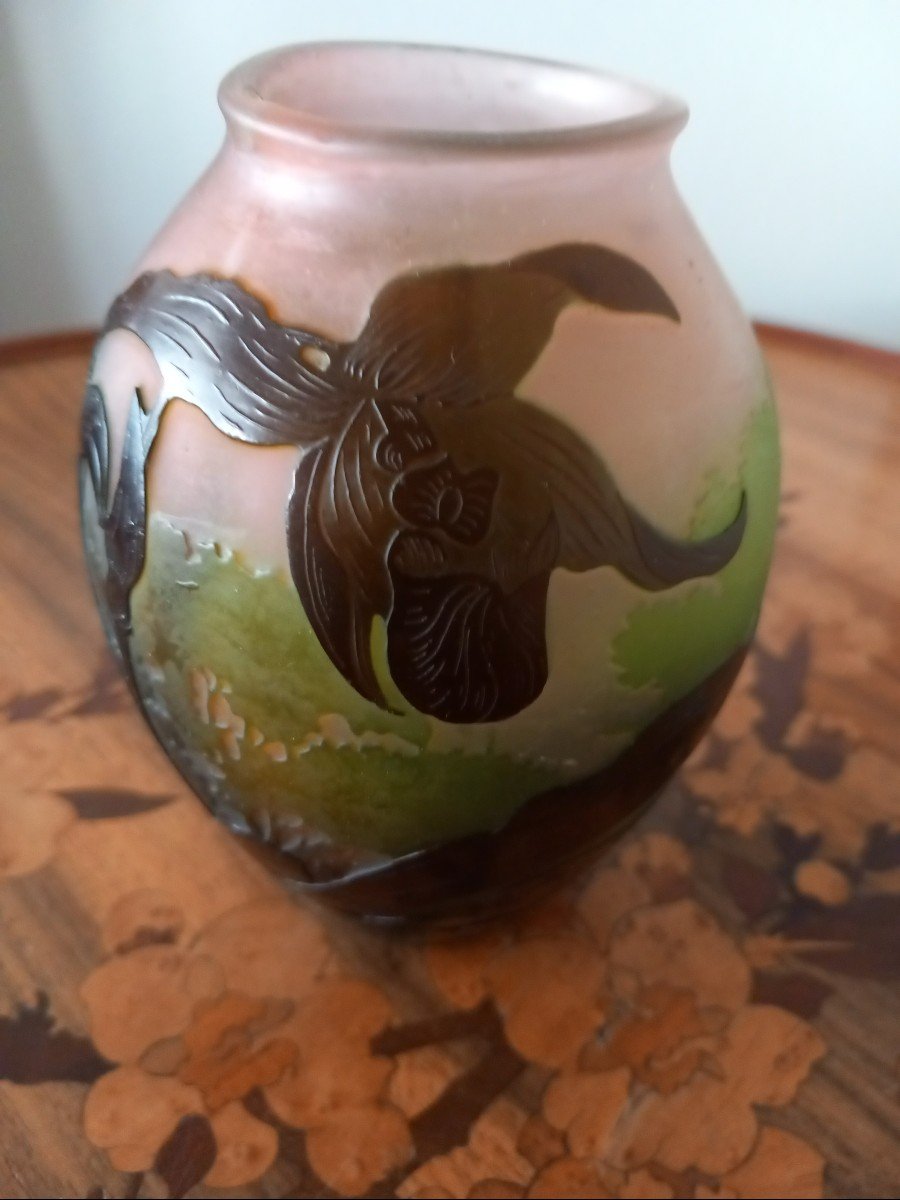 Gallé Orchid Vase-photo-4