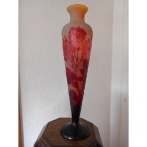 Gallé Vase With Roses