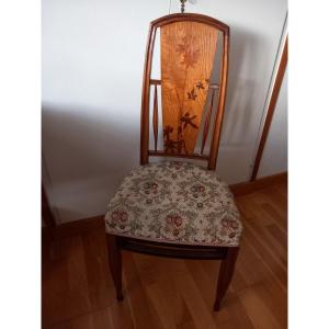 Marquetry Chair By Louis Majorelle