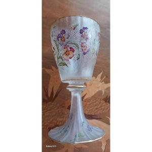 Daum Nancy Rare  Verre De Mariage