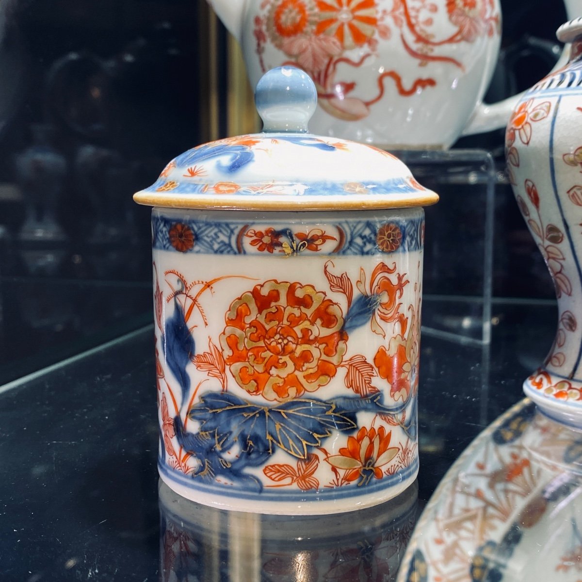 China - Ointment Pot With Imari Decor - Eighteenth Century-photo-4