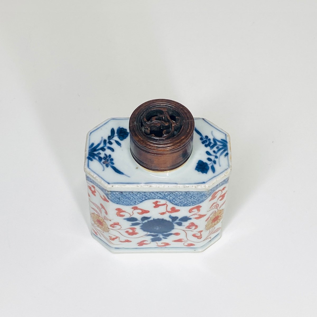 China - Tea Box With Imari Decoration - Kangxi Period (1662-1722)-photo-3