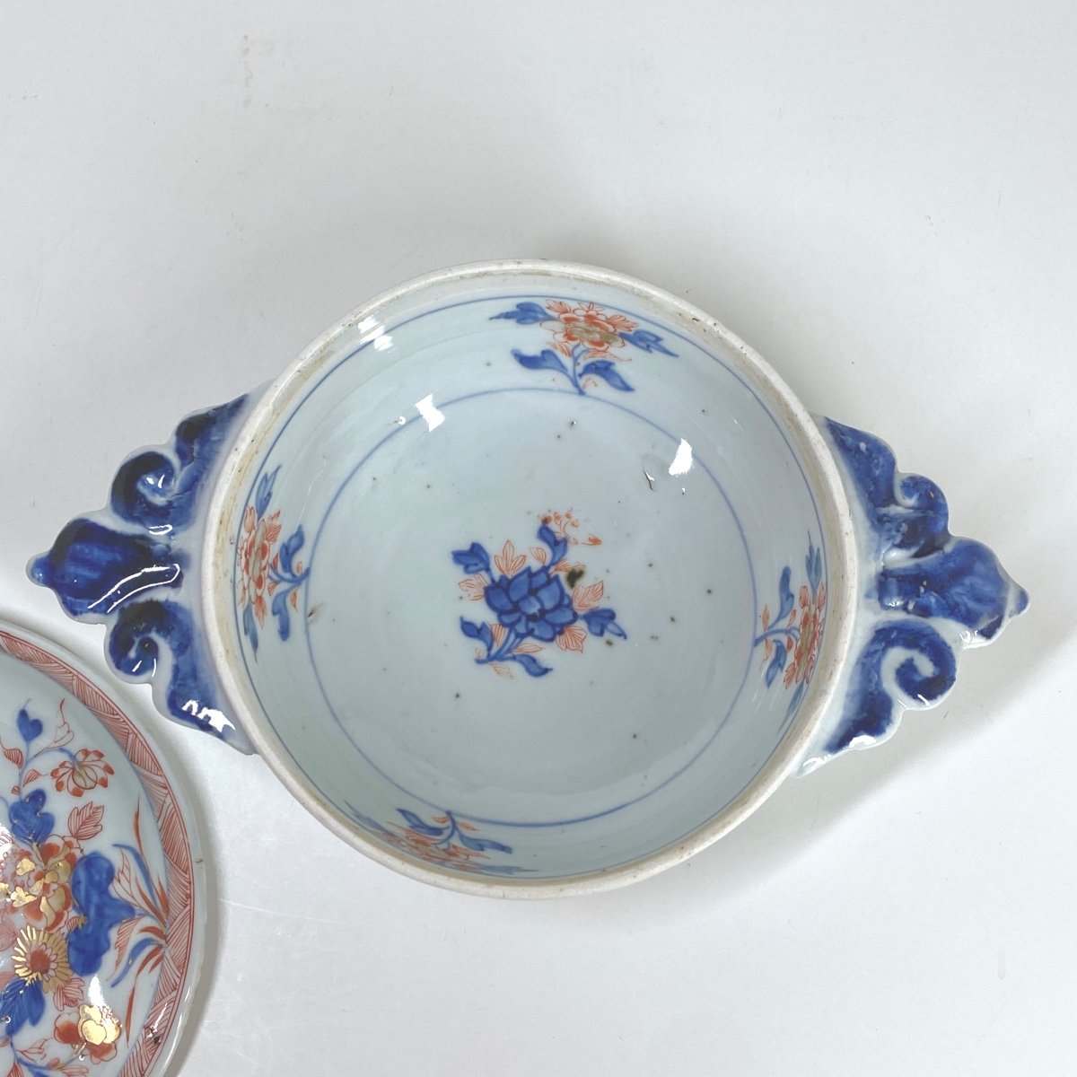 Two Chinese Porcelain Bowls With So-called "imari" Decoration - Early Eighteenth Century-photo-5